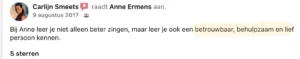Carlijn Smeets, Zangles in Venlo, Facebook, 9–8–17 (M)