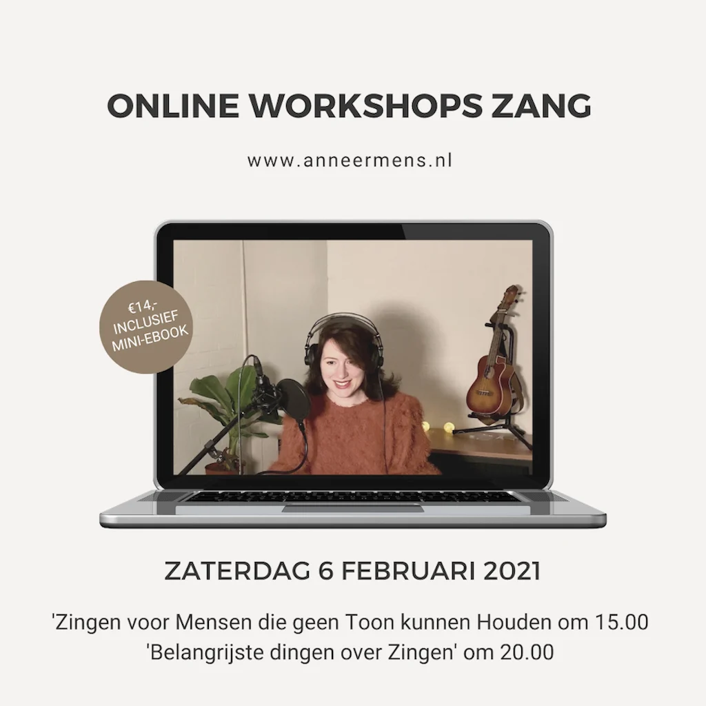 Januari, Online workshop Zang