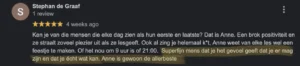 Stephan de Graaf, privé-zangles Breda, Google recensie, 23-10-22 (M)