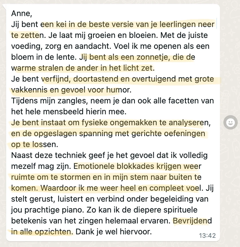 Karen, Zangles in Breda, Bevrijdend zingen, WhatsApp, 27-10-2022 (M)