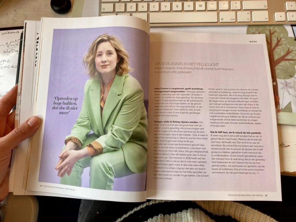 Anne Ermens, Psychologie Magazine, HSP, Hooggevoelig, 2023 (Media)