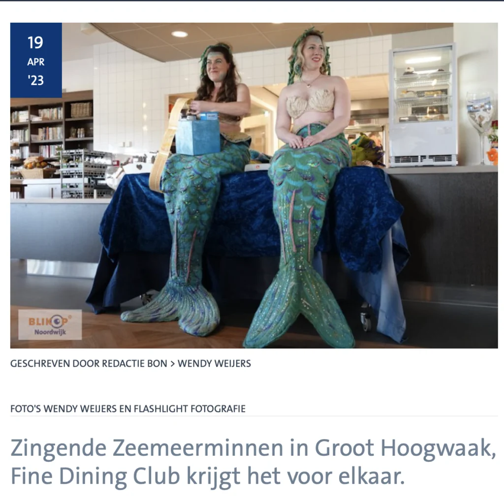 Zingende Zeemeerminnen, Blik op Noordwijk, april 2023
