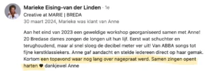 Marieke, Zangworkshop Netwerkclub Brabant, LinkedIn, 30-03-24 (M)