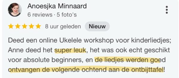 Anoesjka Minnaard, Online Ukelele Leren Spelen, Kinderliedjes, Google, 13-03-25 (M)