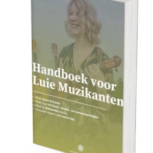 Mockup Handboek voor Luie Muzikanten, 2025
