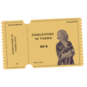 Liedjes uit de jaren '90 zingen, Zangavond in thema '90's (Webshop)